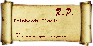 Reinhardt Placid névjegykártya